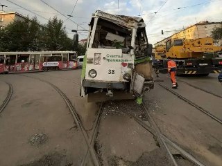 Дтп с двумя трамваями в Улан-Удэ: пострадали девять пассажиров и водитель